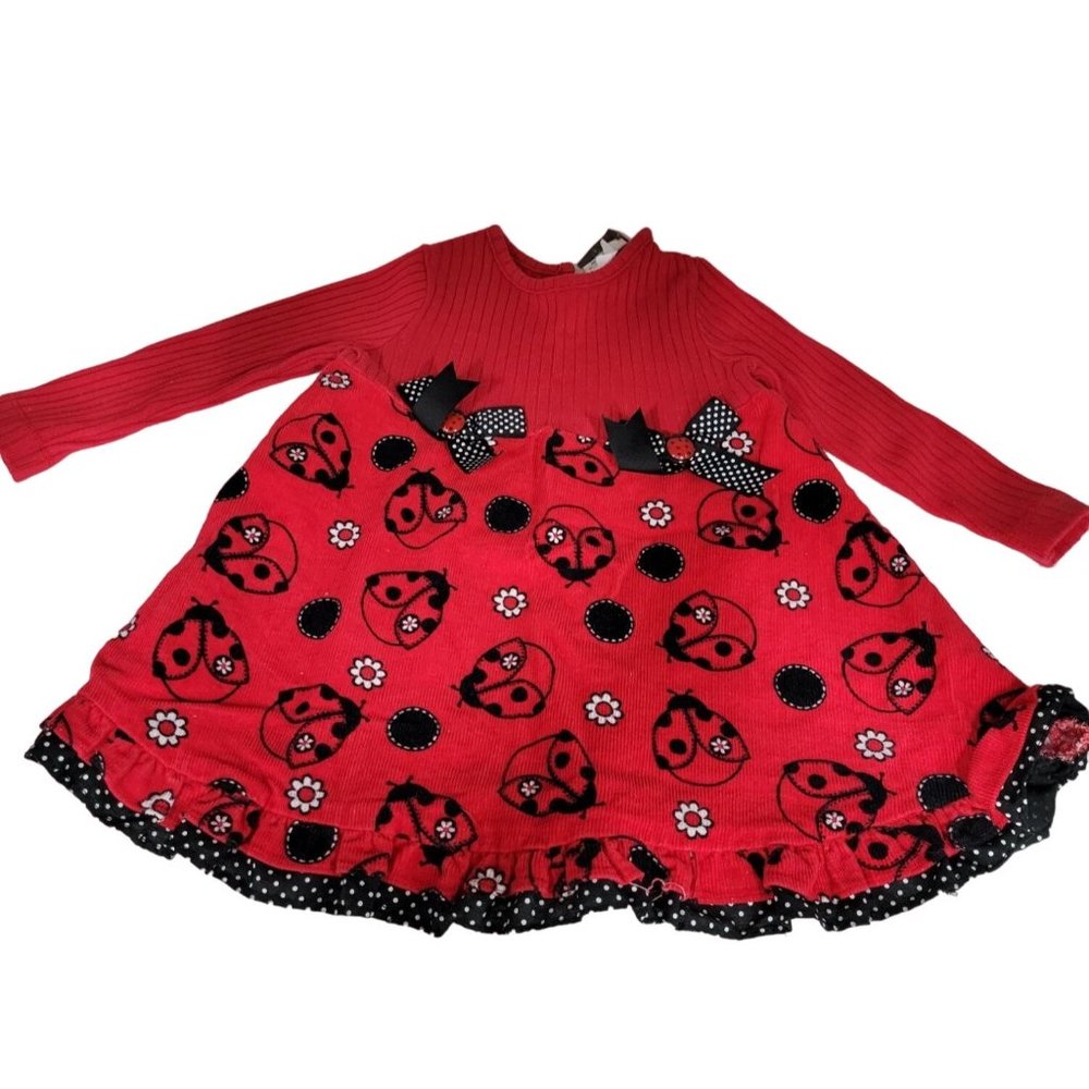 Rare, too! Toddler Girl's Long Sleeved Dress/Shirt Size 3T with Lady Bugs